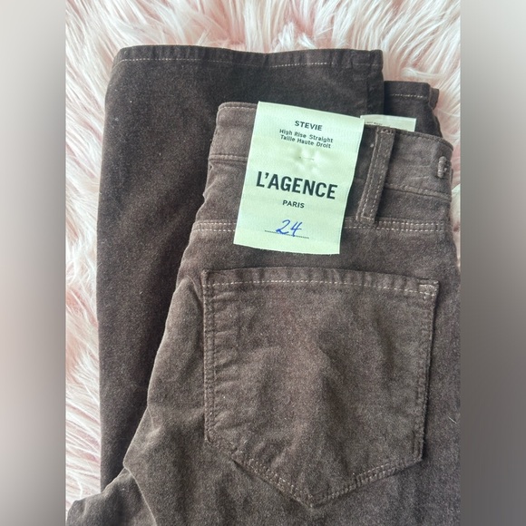 NWT Lagence Paris Stevie Velvet Jean Size24 $325 - Picture 11 of 11